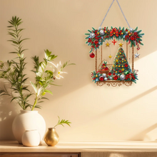 Charger l&#39;image dans la galerie, Pendentif en forme d&#39;arbre de Noël avec peinture au diamant
