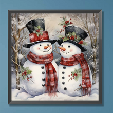 Charger l&#39;image dans la galerie, Noël bonhomme de neige - Full Drill Diamond Painting 40*40cm
