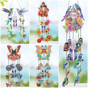 Kit de suspension de pendentif carillon éolien 3D Double face