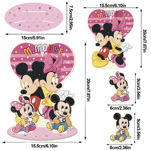 DIY Mickey Peinture au diamant Ornements
