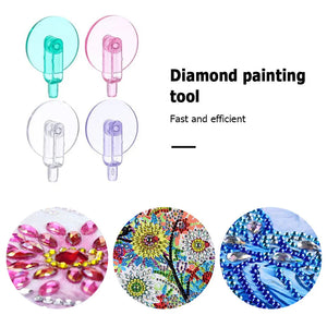 6 pièces Stylo perforateur à pointe colorée rouleau de peinture diamant 5D facile