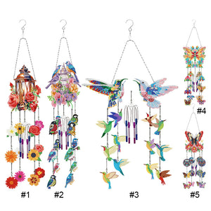 Kit de suspension de pendentif carillon éolien 3D Double face