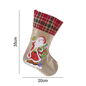 Chaussette de Noël peinture diamant