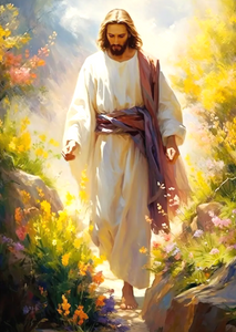 Jesus- Round Diamond Painting-40x50cm