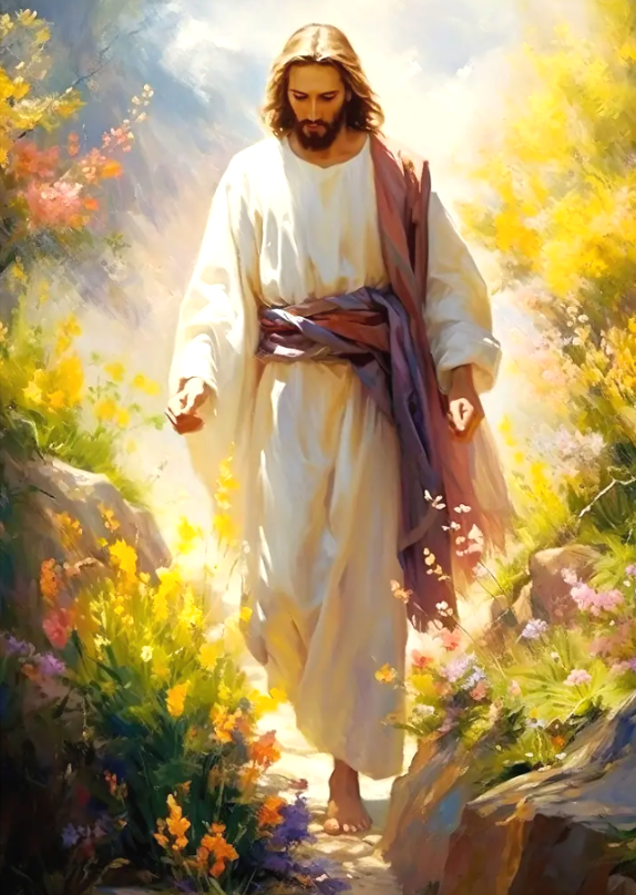 Jesus- Round Diamond Painting-40x50cm