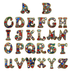 26 lettres anglaises double face - Porte-clés DIY Craft