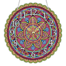 Charger l&#39;image dans la galerie, Horloge diamant en cristal mandala
