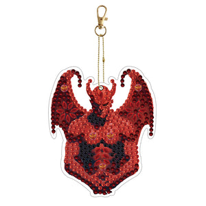 Porte-clés Halloween-Double Side Drill-Diamant
