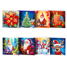 Charger l&#39;image dans la galerie, 8/12 pièces/ensemble-cartes de voeux de Noël-diamant
