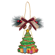 Charger l&#39;image dans la galerie, Pendentif diamant de Noël en bois
