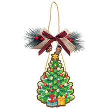 Charger l&#39;image dans la galerie, Pendentif diamant de Noël en bois
