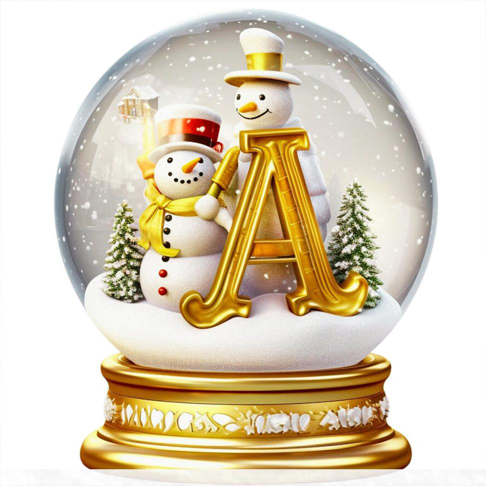 Noël-Peinture diamant ronde complète-40x40cm