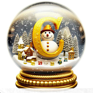 Noël-Peinture diamant ronde complète-40x40cm