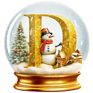 Noël-Peinture diamant ronde complète-40x40cm