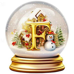 Noël-Peinture diamant ronde complète-40x40cm
