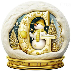 Noël-Peinture diamant ronde complète-40x40cm