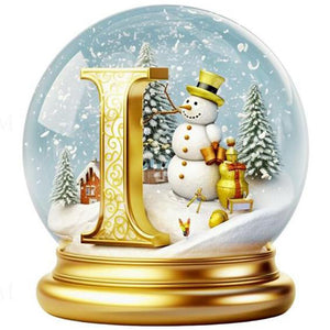 Noël-Peinture diamant ronde complète-40x40cm