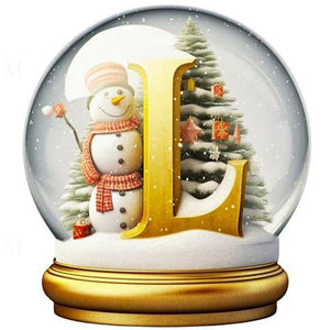 Noël-Peinture diamant ronde complète-40x40cm