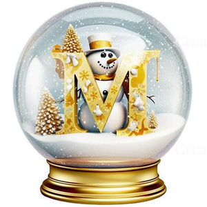 Noël-Peinture diamant ronde complète-40x40cm