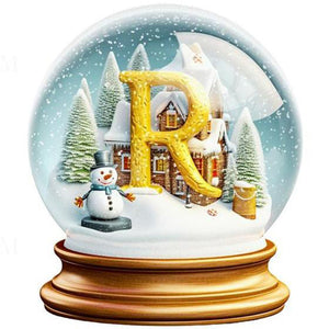 Noël-Peinture diamant ronde complète-40x40cm