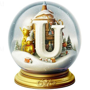 Noël-Peinture diamant ronde complète-40x40cm