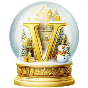 Noël-Peinture diamant ronde complète-40x40cm
