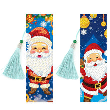 Charger l&#39;image dans la galerie, 2 pièces/ensemble-marque-page de noël en diamant
