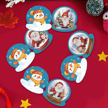Charger l&#39;image dans la galerie, Cartes de vœux boule de cristal et diamant de noël  12 pièces/ensemble
