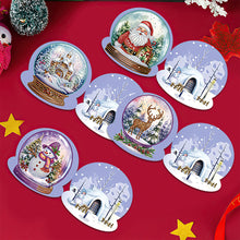 Charger l&#39;image dans la galerie, 8 pièces/ensemble de cartes de vœux de noël en diamant

