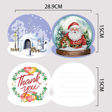 Charger l&#39;image dans la galerie, 8 pièces/ensemble de cartes de vœux de noël en diamant
