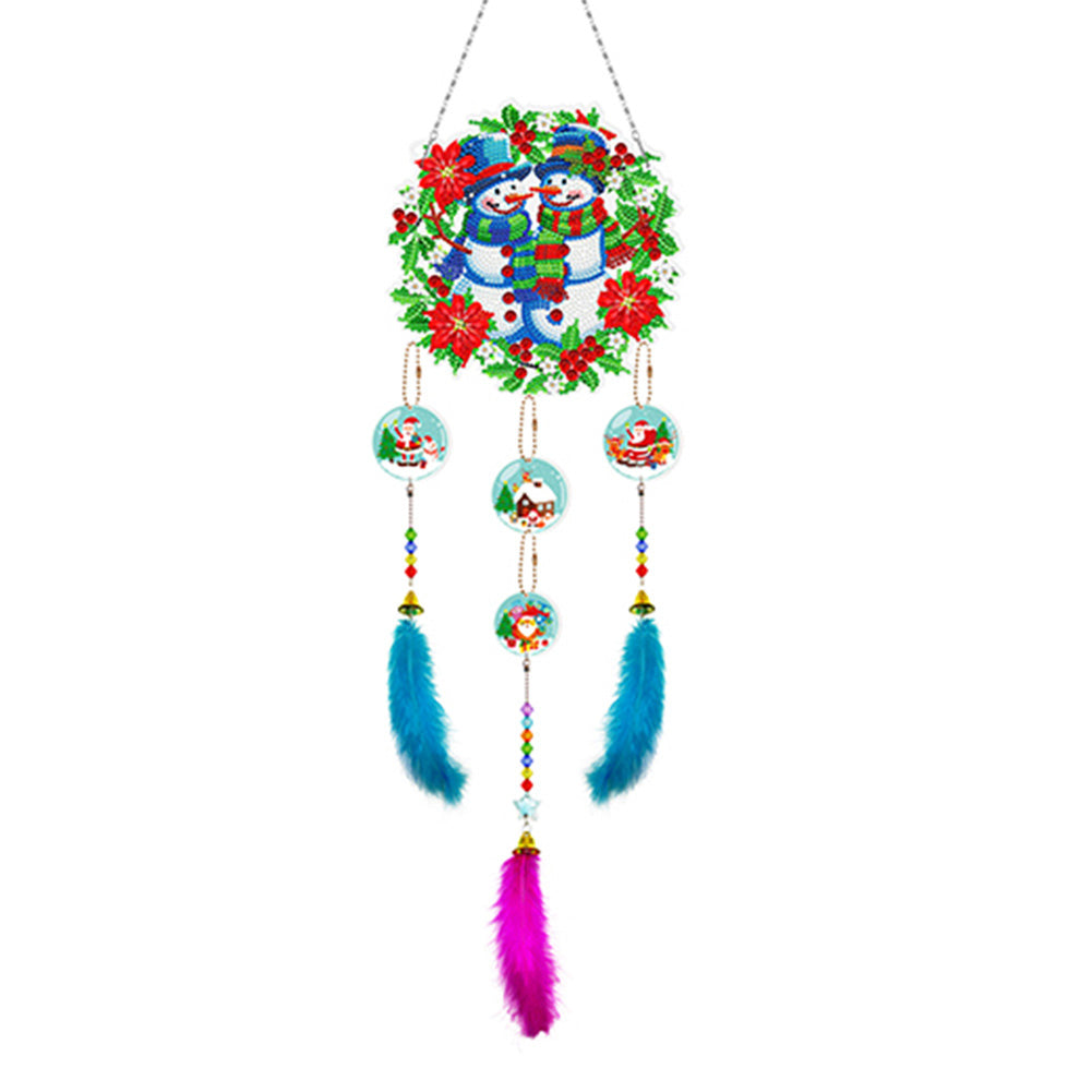 Pendentif attrape-rêves-diamant de Noël