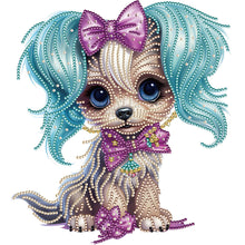 Charger l&#39;image dans la galerie, Chien-Peinture diamant spéciale partielle-30x30cm
