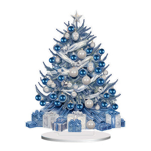 Ornement de bureau en diamant à forage simple face de Noël