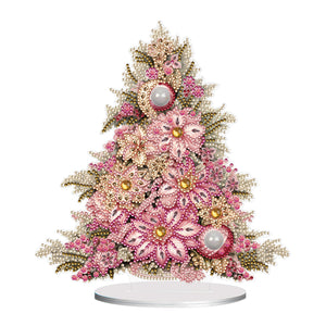 Ornement de bureau en diamant à forage simple face de Noël