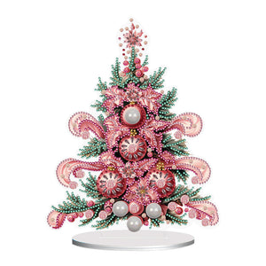 Ornement de bureau en diamant à forage simple face de Noël