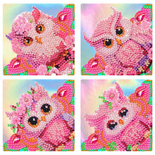 Charger l&#39;image dans la galerie, Marque-page de couverture d&#39;angle Animal-diamant, 4 pièces/ensemble
