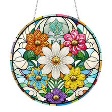 Charger l&#39;image dans la galerie, Pendentif diamant fleur double face
