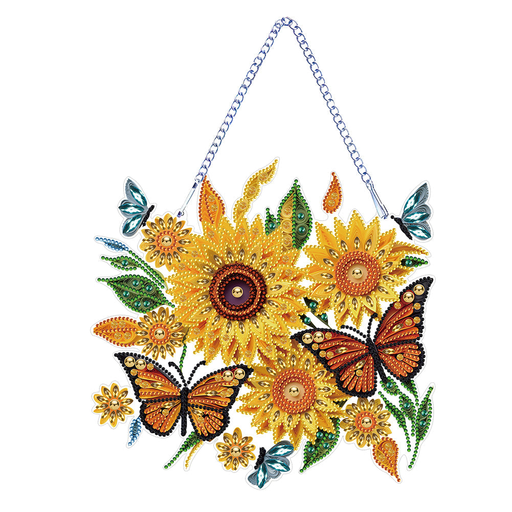 Pendentif Tournesol-Diamant