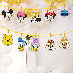 Dessin animé-Pendentif diamant foret simple face