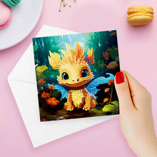 Charger l&#39;image dans la galerie, 8 pièces/ensemble de cartes de vœux Dragon-Diamant
