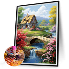Charger l&#39;image dans la galerie, Country Cabin-complet Round peinture au diamant-30x40cm
