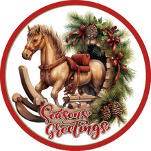 Charger l&#39;image dans la galerie, Christmas Trojan-complet Round peinture au diamant-30x30cm

