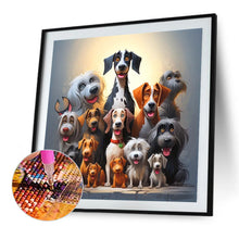 Charger l&#39;image dans la galerie, Dog-complet Square peinture au diamant-40x40cm
