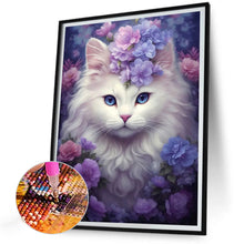 Charger l&#39;image dans la galerie, Cat-complet Round peinture au diamant-30x40cm
