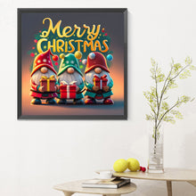 Charger l&#39;image dans la galerie, Christmas Gnome-complet Round peinture au diamant-30x30cm
