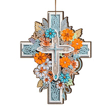 Charger l&#39;image dans la galerie, Cross-Single Side Drill-Diamond Pendant
