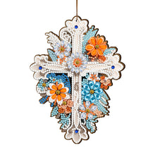 Charger l&#39;image dans la galerie, Cross-Single Side Drill-Diamond Pendant
