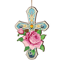 Charger l&#39;image dans la galerie, Cross-Single Side Drill-Diamond Pendant
