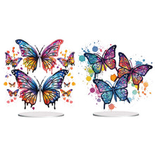 Charger l&#39;image dans la galerie, Ornement de bureau papillon-simple face-diamant
