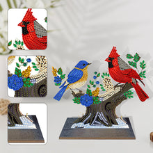 Charger l&#39;image dans la galerie, Bird-Single Side Drill-Wooden Diamond Desktop Ornament
